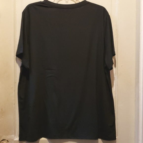 New without tags womens plus size 2XL Black Rainbow Sunrays T-Shirt - Picture 6 of 7